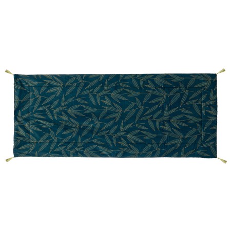 Edredon En Velours Ozie Bleu Canard 80x180 - Atmosphera