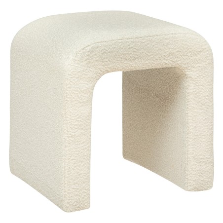 Pouf bouclette Sevi Blanc Atmosphera