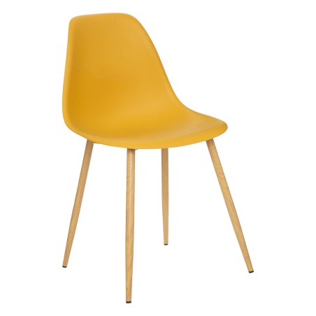 Chaise polypropylene Taho Jaune Moutarde Atmosphera