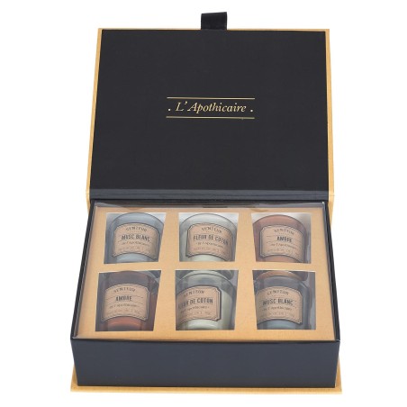 Coffret de 6 bougies Apothicaire Home Deco Factory