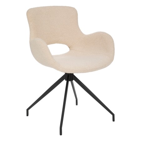 Fauteuil De Table Kale Blanc Ivoire Atmosphera