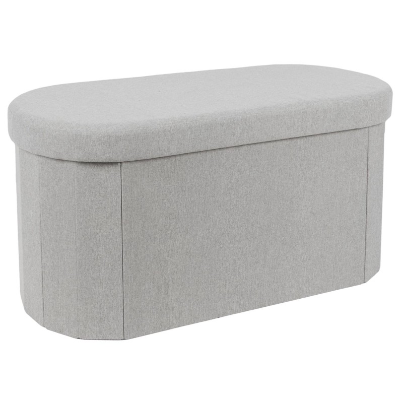 Coffre banc pliable Gris Home Deco Factory