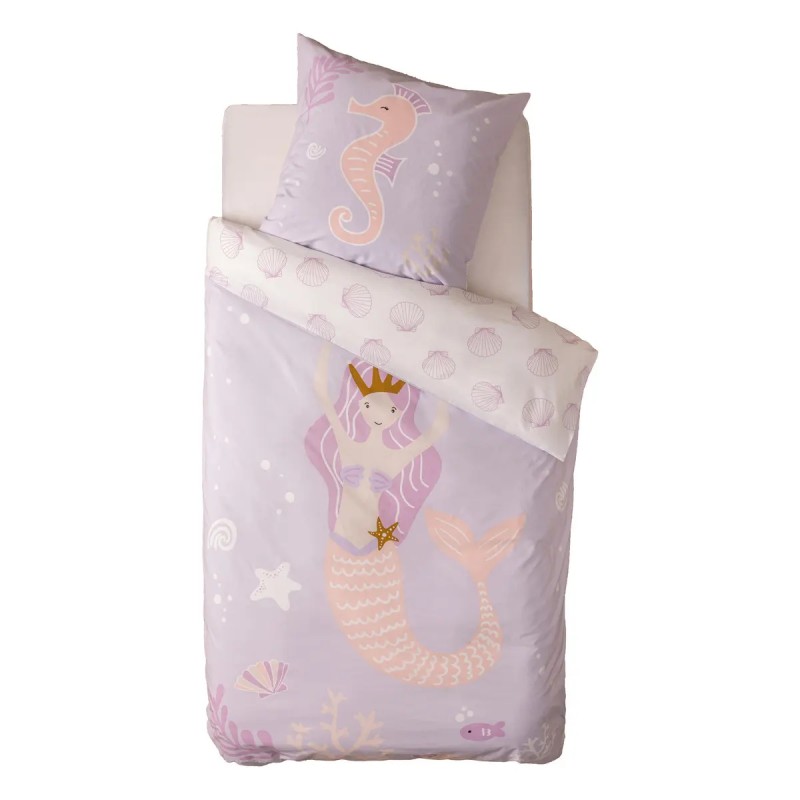 Parure de lit Sirène 140x200 Violet Atmosphera For Kids