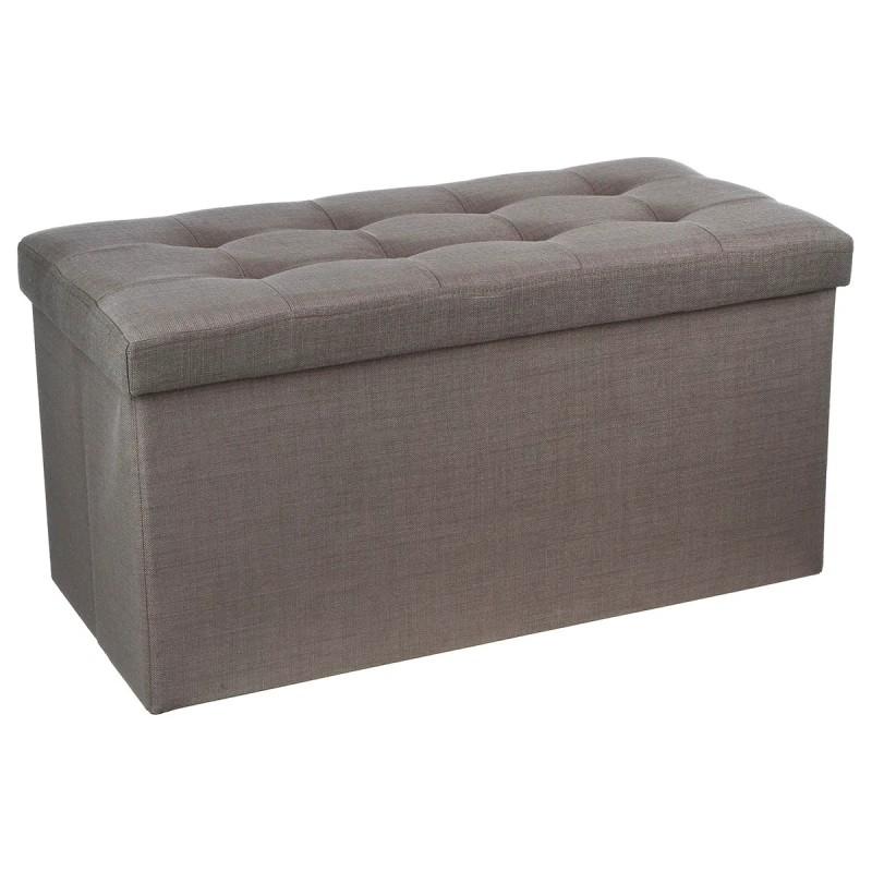 Pouf pliant double Lysandre Gris Clair - Atmosphera