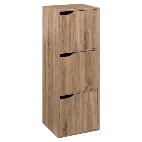 Etagère 3 cases avec portes Naturel Five