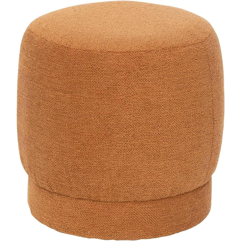 Pouf Amea Bouclette Rusty Ambre Atmosphera