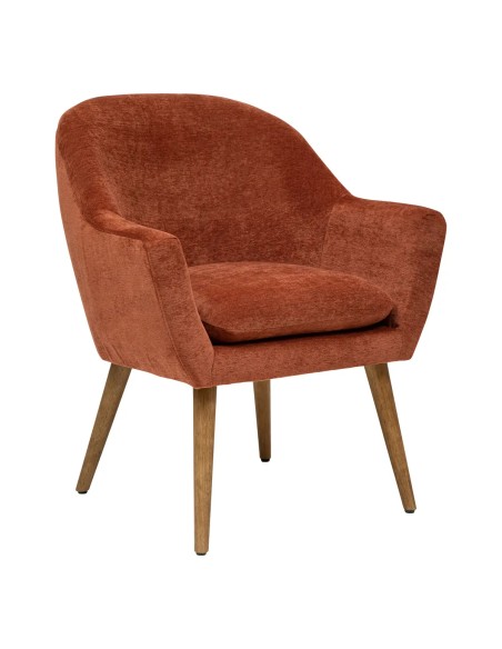 Fauteuil De Salon Sinel chenille Ambre Atmosphera