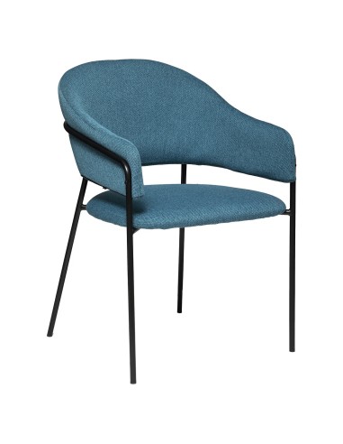 Fauteuil à diner Siron Bleu Canard Atmosphera