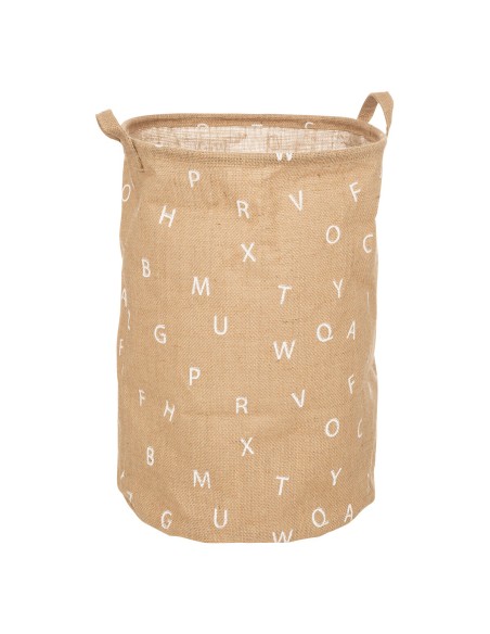 Panier Alphabet Pour Enfant D35 jute Beige Atmosphera For Kids