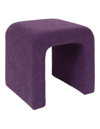 Pouf Sevi Bouclette Deep Violet Atmosphera