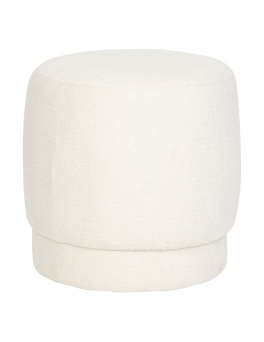 Pouf Bouclette Amea Blanc Atmosphera