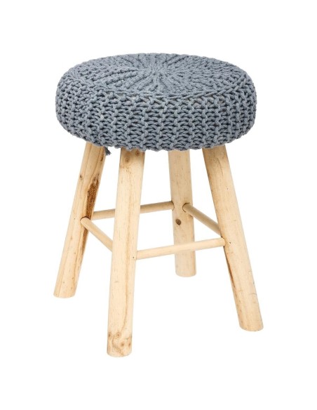 Tabouret D'appoint Suzette Gris Atmosphera