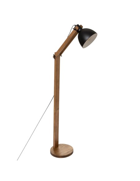 Lampadaire Arc Cuba H158 En Bois Noir Atmosphera