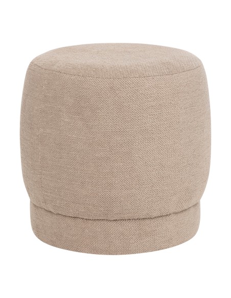 Pouf Bouclette Amea Taupe Atmosphera