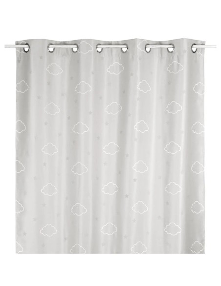 Rideau Occultant Glow Pour Enfant 140 x 250 Gris Atmosphera For Kids