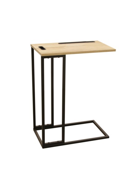 Table D'appoint Support Tablette Noire Home Deco Factory