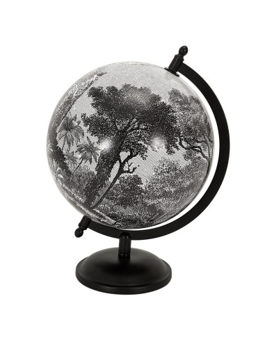 Globe décoratif Black Forest Blanc Noir Home Deco Factory