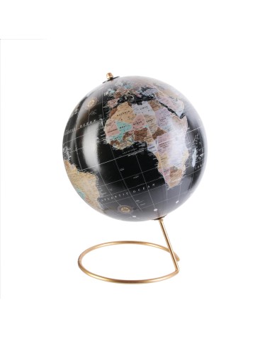 Globe Terrestre Happy Working Noir Home Deco Factory