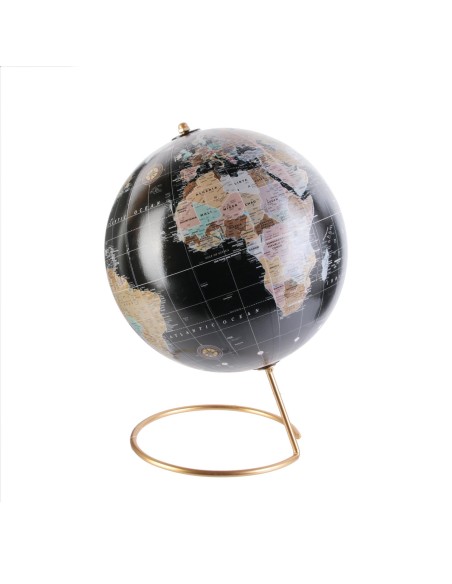 Globe Terrestre Happy Working Noir Home Deco Factory