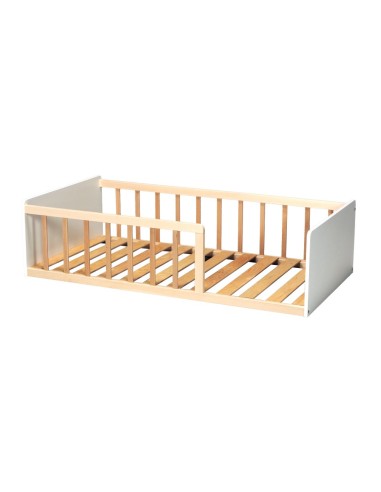 Lit Enfant Berceau de la Mer 70x140 Blanc Naturel - Laïba Kids