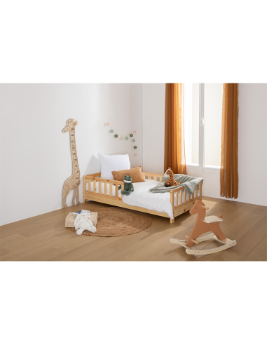 Lit Barrière Enfant Petit Dreamer 80x160 Beige - Laïba Kids