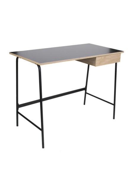 Bureau industriel en bois Stanford Noir Home Deco Factory