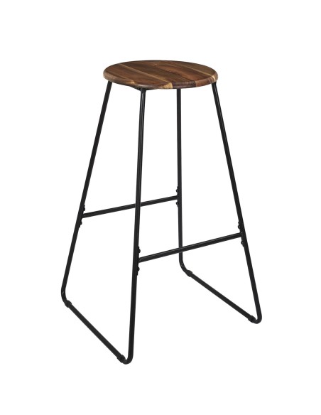 Tabouret de bar Acacia Marron Home Deco Factory