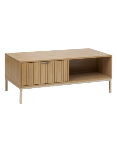 Table basse 1 tiroir Tasso Beige Atmosphera