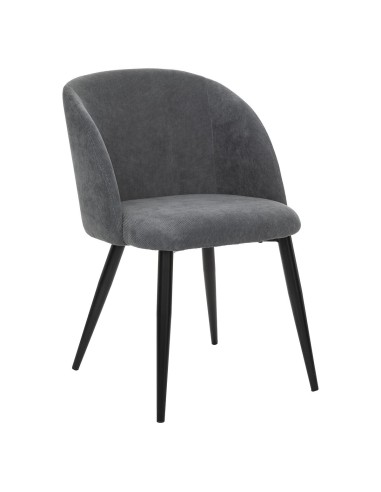 Fauteuil Céleste En Velours Gris Atmosphera