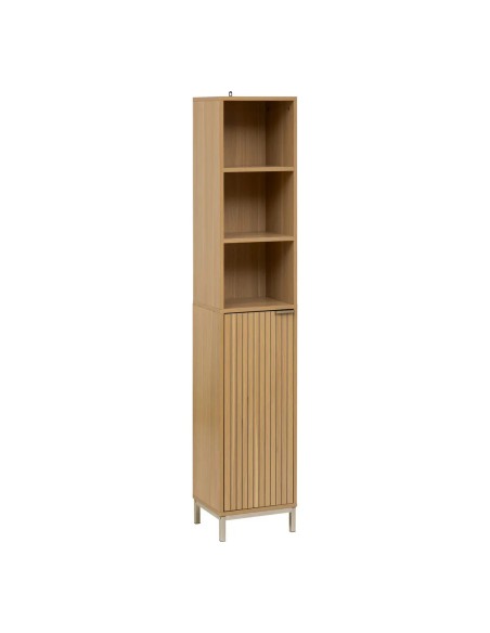 Colonne 1 Porte Effet En Bois Tasso Beige Five