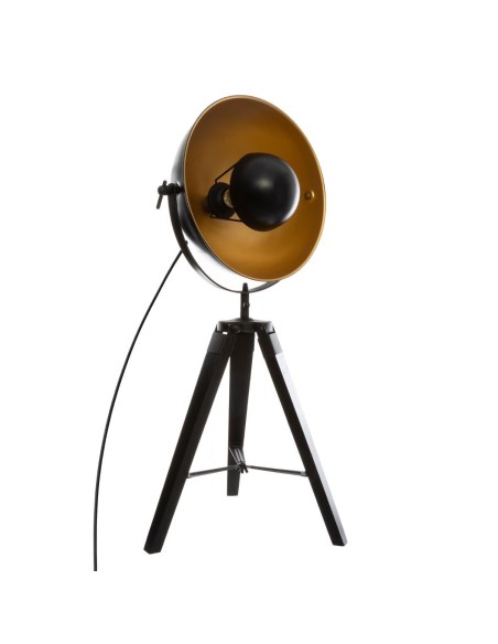 Lampe Trépied Lahti Haut 70 cm Noir Atmosphera