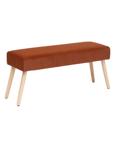 Banc Tess 100x35 cm En Velours Ambre Atmosphera