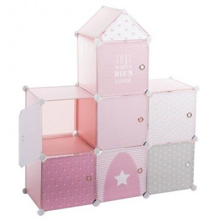 Meuble de rangement Château Atmosphera for kids Rose