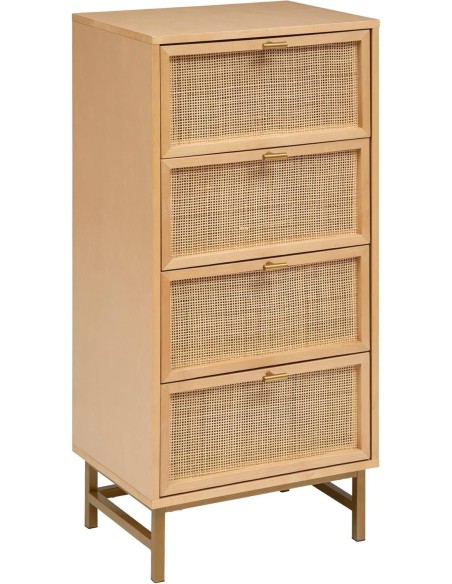 Chiffonnier 4 tiroirs Rayo Beige - Atmosphera