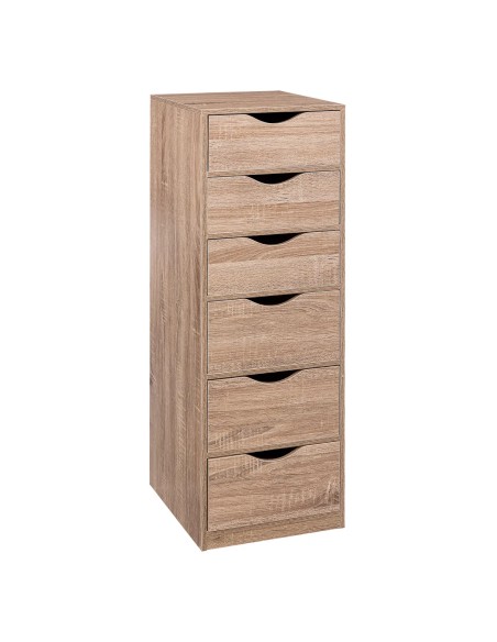 Caisson de bureau 6 tiroirs Beige - Five