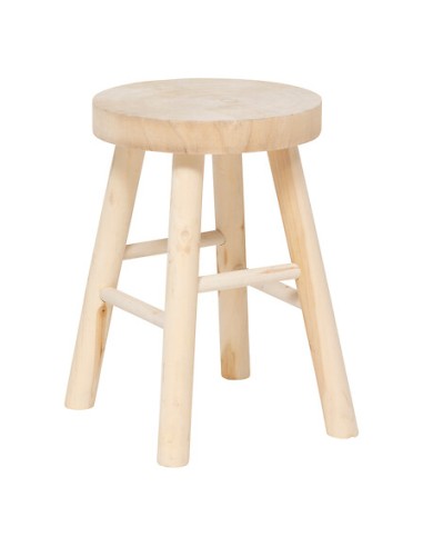 Tabouret D'appoint Nyar D28 Beige Atmosphera