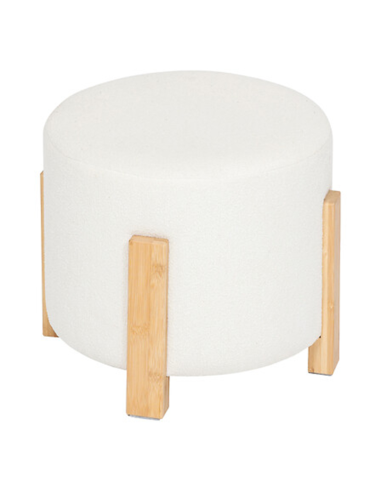 Tabouret D'appoint Bansa Blanc Atmosphera