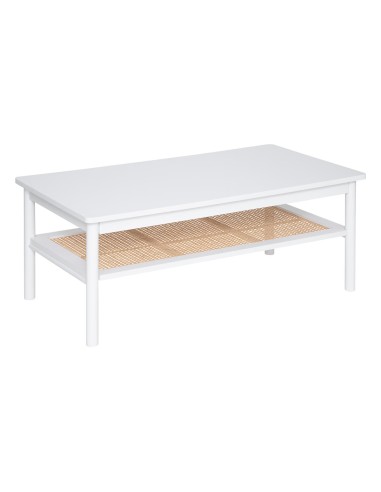 Table basse en Rotin Cabras Blanc Atmosphera