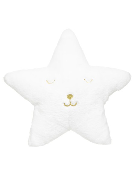 Coussin En Forme D'étoile Fourrure Blanc Atmosphera For Kids