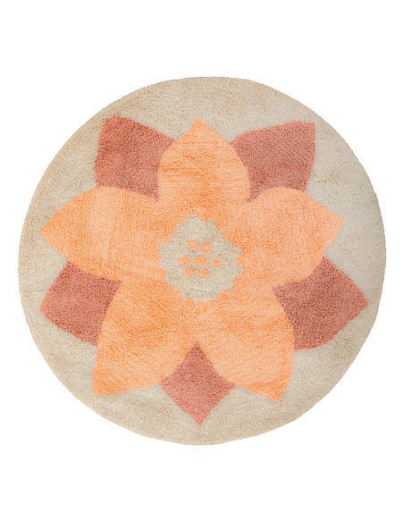 Tapis Rond Pour Chambre D'enfant Fleur D 100 Rose Atmosphera For Kids