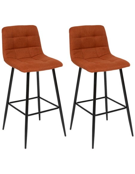 Lot De 2 Chaises De Bar Haute Sirac Ambre Atmosphera