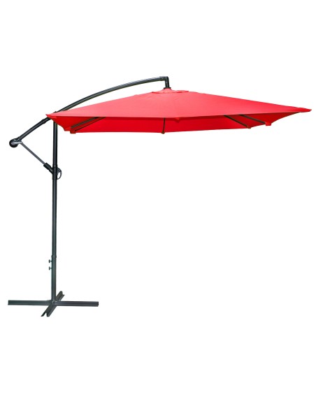 Parasol Déporte Rond Rouge D250 Sunnydays