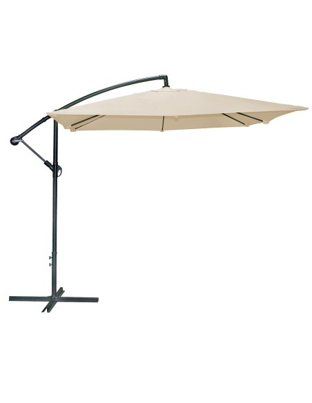 Parasol Déporte Rond Beige D250 Five