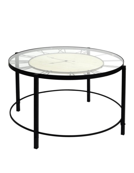 Table Horloge Dia D90 Noire Home Deco Factory