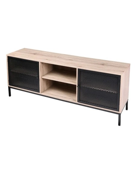 Meuble Tv En Bois Avec Grillage Soho Marron Five