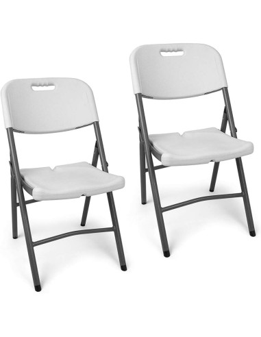 Lot De 2 Chaises Pliables De Réception Gris Five