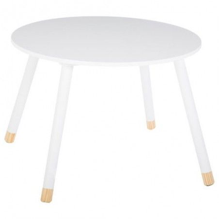 Table D'appoint Enfant En Bois MDF Douceur Atmosphera Blanc